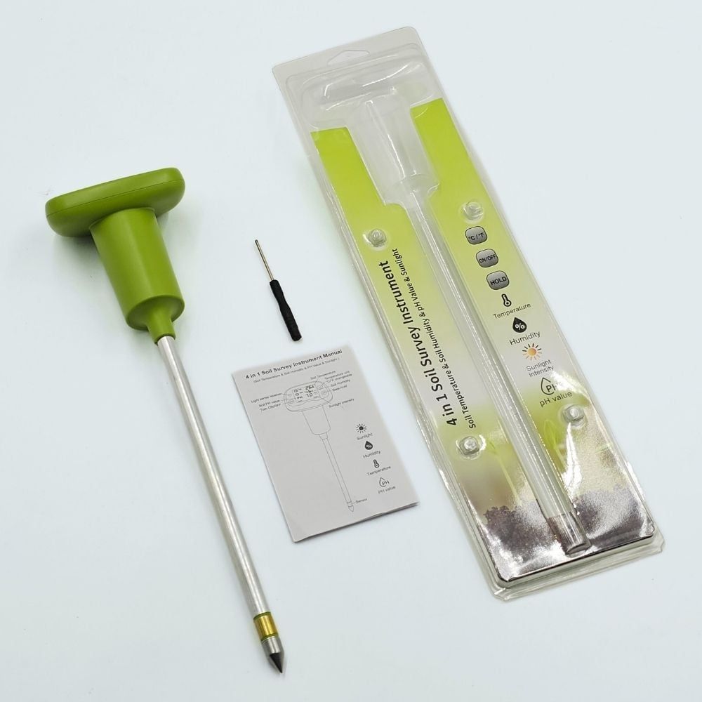 Máy đo pH đất, nhiệt độ, độ ẩm, ánh sáng APECH SPM-9 (4-in-1)