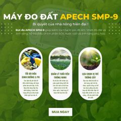 Máy đo pH đất, nhiệt độ, độ ẩm, ánh sáng APECH SPM-9 (4-in-1)