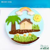  Bánh Sinh Nhật Cho Bé Mẫu Ngôi Nhà (BB-001-036) 