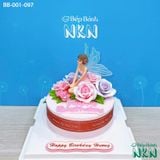  Bánh Sinh Nhật Cho Bé Mẫu Cô Tiên Cánh Hồng (BB-001-097) 