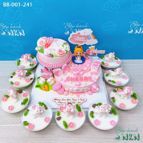  Tháp Bánh Sinh Nhật 2 Tầng Công Chúa Alice (BB-001-241) 