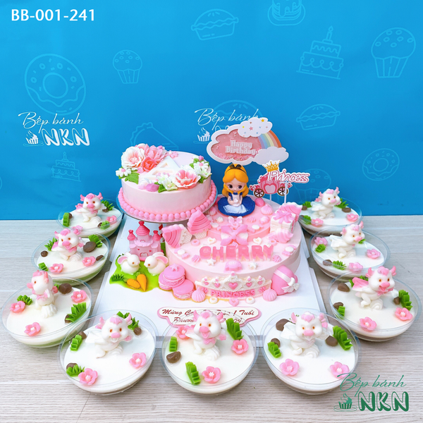  Tháp Bánh Sinh Nhật 2 Tầng Công Chúa Alice (BB-001-241) 