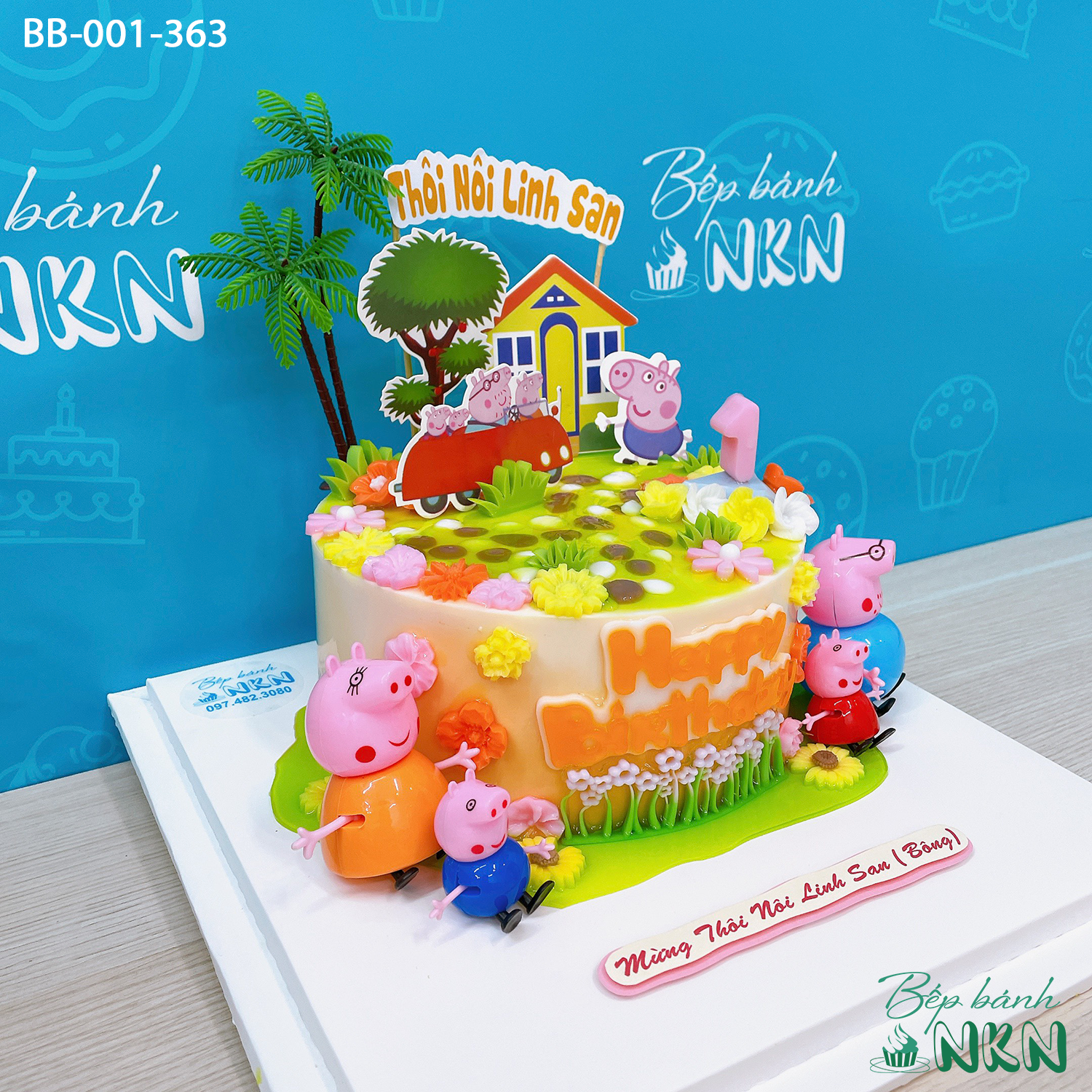 Bánh sinh nhật lợn hồng Peppa Pig