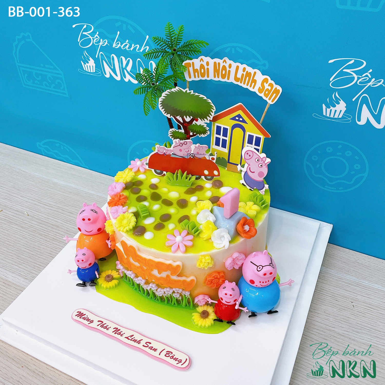 Set bóng sinh nhật chủ đề Peppa Pig Nha Trang Birthday