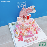  Bánh Sinh Nhật 2 Tầng Cho Bé Gái (BB-001-398) 