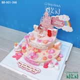  Bánh Sinh Nhật 2 Tầng Cho Bé Gái (BB-001-398) 