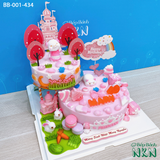  Tháp Bánh Sinh Nhật 2 Tầng Cho Bé Tuổi Hợi (BB-001-434) 