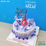  Bánh Sinh Nhật Công Chúa Ôm Gấu Bông (BB-001-460) 