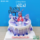  Bánh Sinh Nhật Công Chúa Ôm Gấu Bông (BB-001-460) 