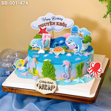  Bánh Sinh Nhật Sinh Vật Biển (BB-001-474) 