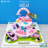 Bánh Sinh Nhật 2 Tầng Cho Bé Tuổi Tý (BB-001-531) 