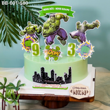  Bánh Sinh Nhật Hulk - Người Khổng Lồ Xanh (BB-001-580) 