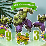  Bánh Sinh Nhật Hulk - Người Khổng Lồ Xanh (BB-001-580) 