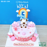  Bánh Sinh Nhật Bé Gái Tuổi Sửu (BB-001-594) 