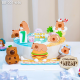  Bánh Sinh Nhật Capybara Du Lịch Biển (BB-001-646) 