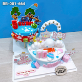  Bánh Sinh Nhật 2 Tầng Labrador X Cinamoroll (BB-001-664) 