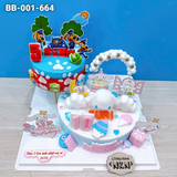  Bánh Sinh Nhật 2 Tầng Labrador X Cinamoroll (BB-001-664) 