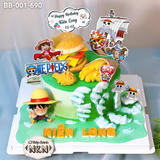  Bánh Sinh Nhật Burger Chủ Đề One Piece (BB-001-690) 