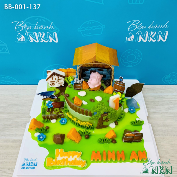  Bánh Sinh Nhật Cho Bé Tuổi Sửu (BB-001-137) 