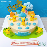  Bánh Sinh Nhật Cho Bé Mẫu Pikachu (BB-001-180) 