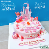  Bánh Sinh Nhật Cho Bé Mẫu Lâu Đài Công Chúa (BB-001-181) 