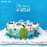  Bánh Sinh Nhật Cho Bé Mẫu Đại Dương Cá Heo (BB-001-189) 