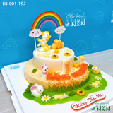  Bánh Sinh Nhật 2 Tầng Cho Bé Tuổi Sửu (BB-001-197) 