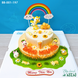  Bánh Sinh Nhật 2 Tầng Cho Bé Tuổi Sửu (BB-001-197) 