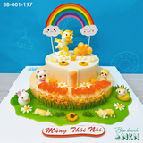  Bánh Sinh Nhật 2 Tầng Cho Bé Tuổi Sửu (BB-001-197) 