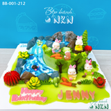  Bánh Sinh Nhật Khu Vườn Thỏ Trắng (BB-001-212) 