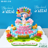  Bánh Sinh Nhật 2 Tầng Cho Bé Tuổi Sửu (BB-001-218) 