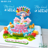  Bánh Sinh Nhật 2 Tầng Cho Bé Tuổi Sửu (BB-001-218) 