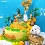  Bánh Sinh Nhật Thiên Nga Trắng Giữa Vương Quốc Khỉ (BB-001-235) 