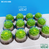  Set 3 Bánh Cúng Hoa Sen Xanh (BC-012-089) 