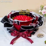  Bánh Bó Hoa Trái Dâu Quà Tặng (BH-005-038) 