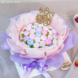  Bánh Bó Hoa Hồng Trà Nụ Tone Tím (BH-005-045) 