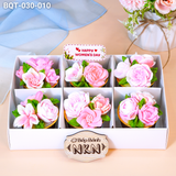  Hộp Quà 6 Cupcake Hoa Hồng (BQT-030-010) 