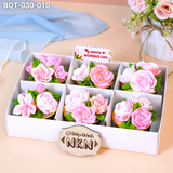  Hộp Quà 6 Cupcake Hoa Hồng (BQT-030-010) 