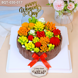  Bánh Quà Tặng 8/3 Sen Đá Cổ Điển (BQT-030-017) 