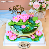  Bánh Quà Tặng 8/3 Hồ Sen Cá Lội (BQT-030-019) 