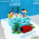  Bánh Sinh Nhật Gia Đình Du Lịch Biển (GD-020-062) 