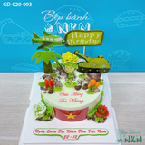  Bánh Sinh Nhật  Mẫu Chú Bộ Đội (GD-020-093) 