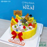  Bánh Sinh Nhật Trái Cây Mix Tone Vàng (GD-020-113) 