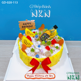  Bánh Sinh Nhật Trái Cây Mix Tone Vàng (GD-020-113) 