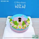  Bánh Sinh Nhật Cô Gái Trong Vườn Hoa (GD-020-146) 