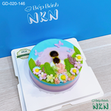  Bánh Sinh Nhật Cô Gái Trong Vườn Hoa (GD-020-146) 