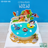  Bánh Sinh Nhật Gia Đình Du Lịch Biển (GD-020-185) 