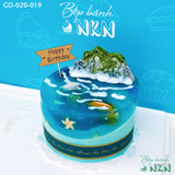  Bánh Sinh Nhật Đại Dương Cá Heo (GD-020-019) 