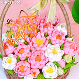  Giỏ Bánh Hoa Sen Quà Tặng 20/10 (GH-031-001) 