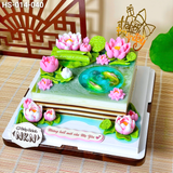  Bánh Kỷ Niệm Liên Hoa Vọng Nguyệt (HS-014-040) 